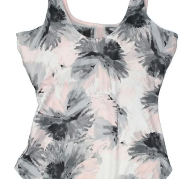 Fabletics Active Bodysuit/Tank - Pink/Gray/White - NWOT - Picture 2 of 4